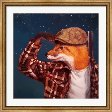 Framed Fox Hunt Print