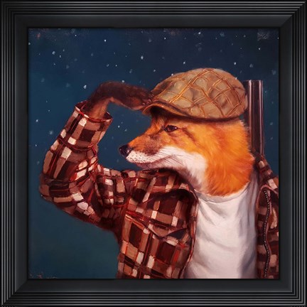 Framed Fox Hunt Print