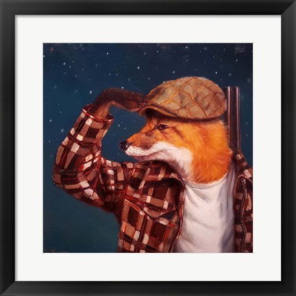Framed Fox Hunt Print