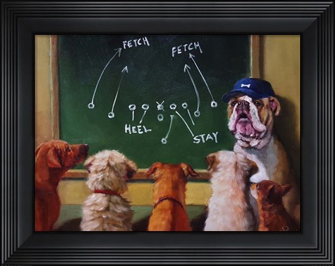 Framed Game Plan Print