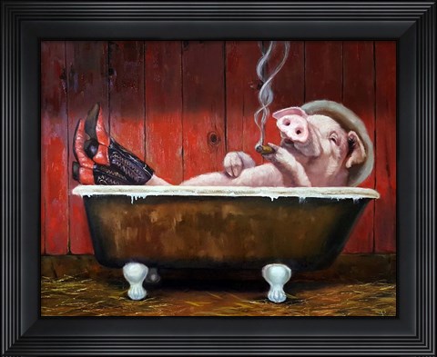 Framed Hog Heaven Print