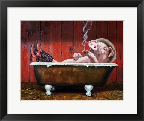 Framed Hog Heaven Print