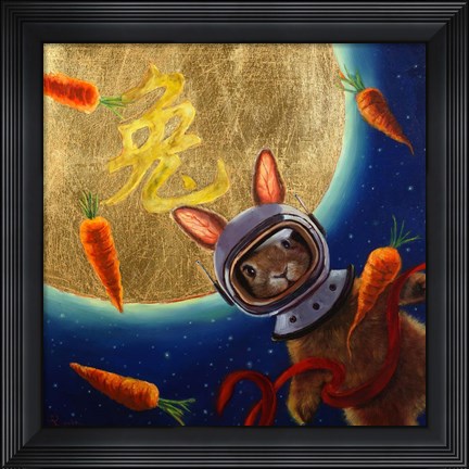 Framed Journey to the Moon Print