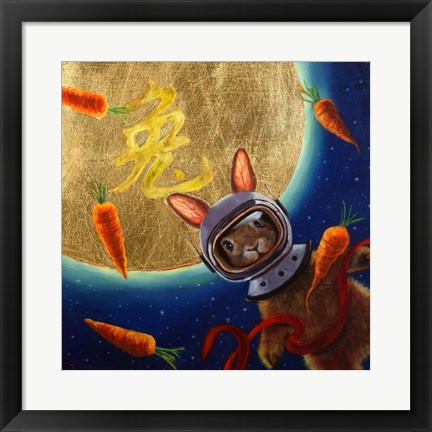Framed Journey to the Moon Print