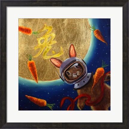Framed Journey to the Moon Print