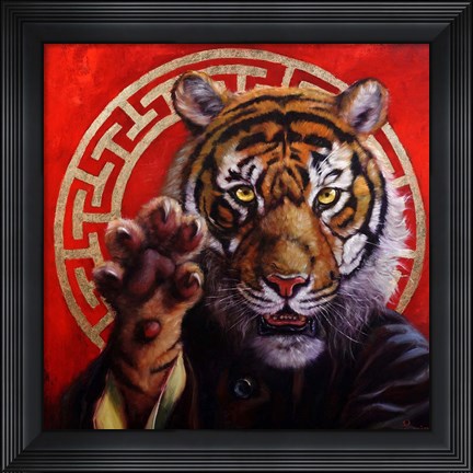 Framed Legend of Tiger Claw Print