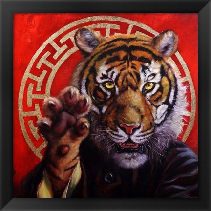 Framed Legend of Tiger Claw Print