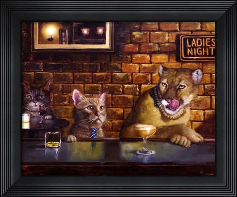 Framed On the Prowl Print