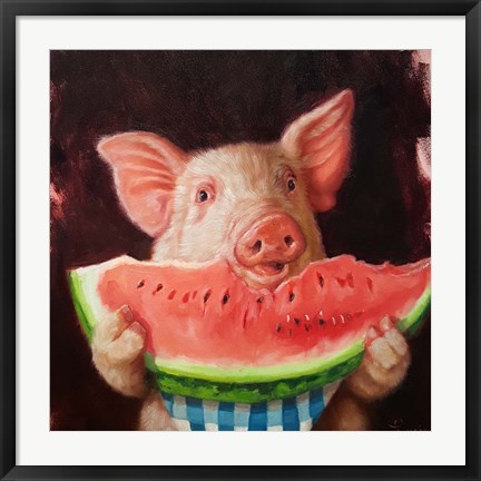 Framed Pig Out Print
