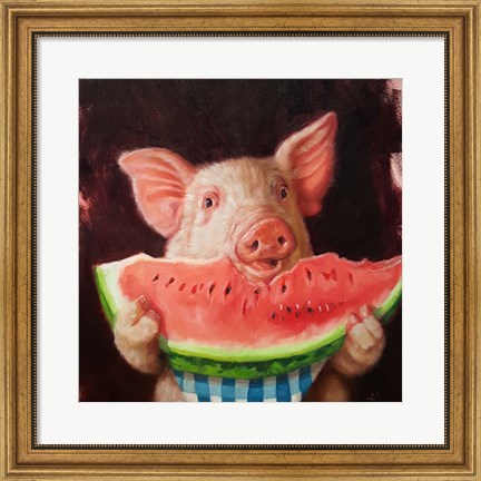 Framed Pig Out Print