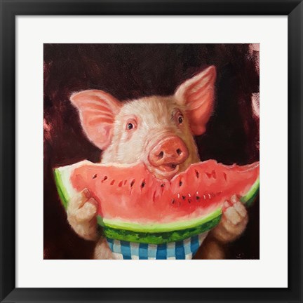 Framed Pig Out Print