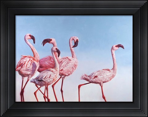 Framed Pink Ladies Print