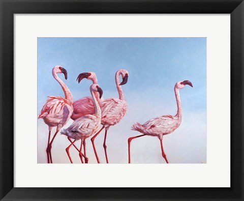 Framed Pink Ladies Print