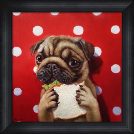 Framed Pugalicious Print