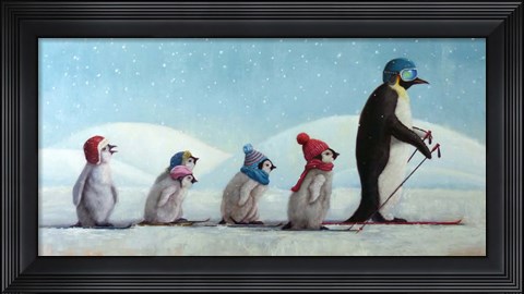 Framed Ski School Print