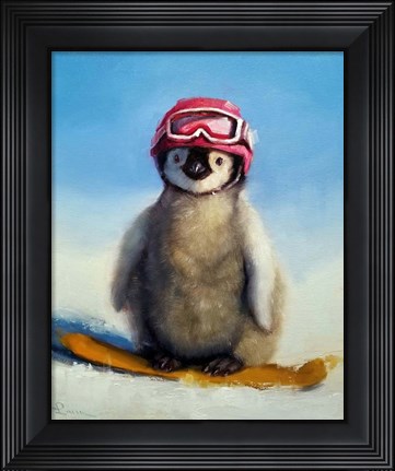 Framed Snowboard Chic Print