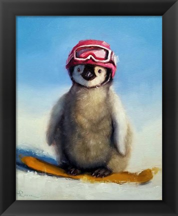 Framed Snowboard Chic Print