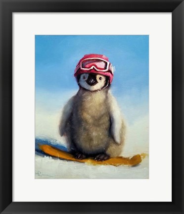 Framed Snowboard Chic Print