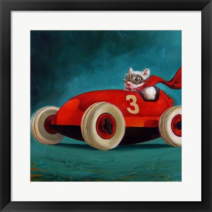 Framed Speed Racer Print