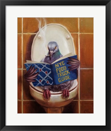 Framed Stool Pigeon Print