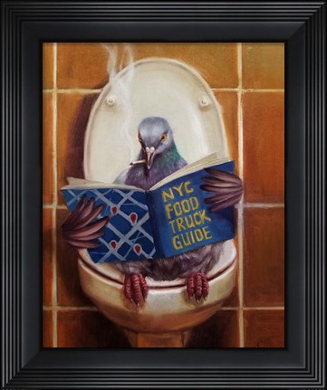 Framed Stool Pigeon Print