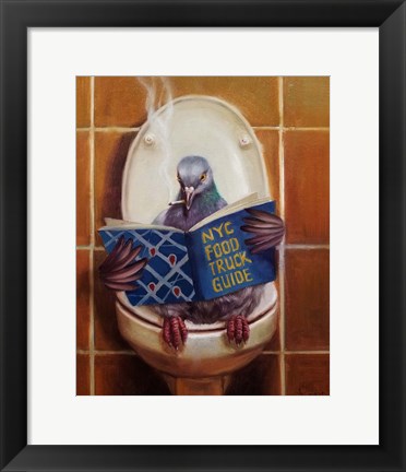 Framed Stool Pigeon Print