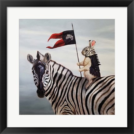 Framed Striped Warrior Print