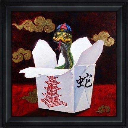 Framed Takeout with a Twist Print