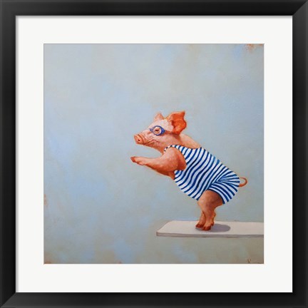 Framed Plunge Print
