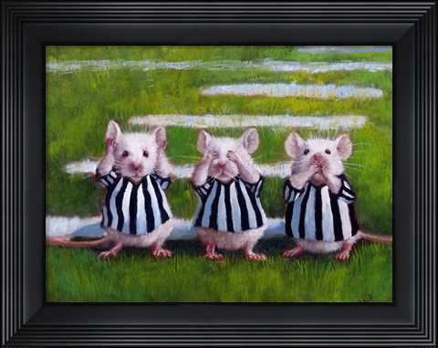 Framed Three Blind Mice Print