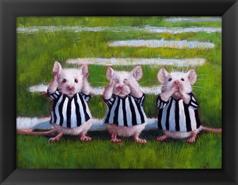 Framed Three Blind Mice Print