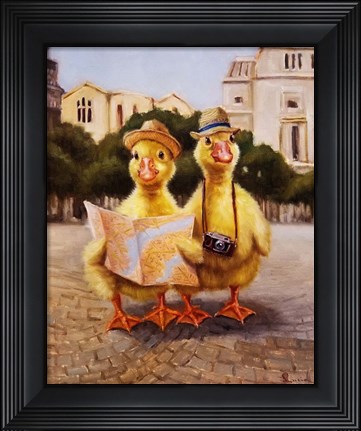 Framed Tourists Print