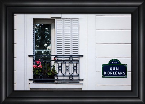 Framed Quai d&#39;Orleans Print