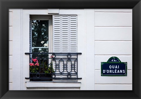 Framed Quai d&#39;Orleans Print
