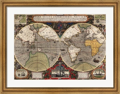 Framed Vera Totius Expeditionis Nauticae Print