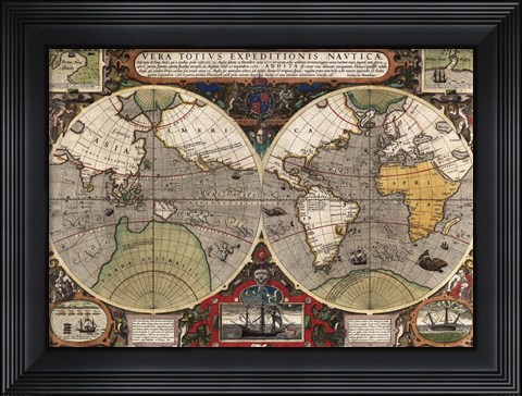 Framed Vera Totius Expeditionis Nauticae Print