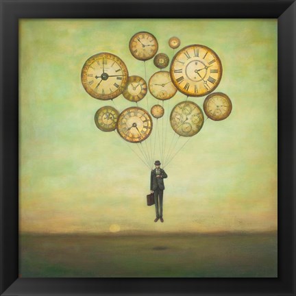 Framed Waiting for Time to Fly Print
