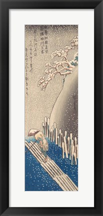 Framed Sumida River in the Snow Print