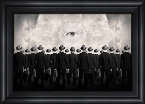 Framed Drones Print