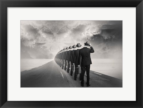 Framed Get in Line Print