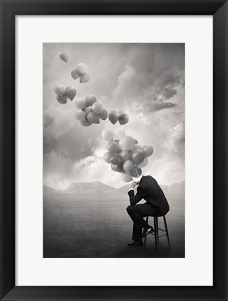 Framed Think Print