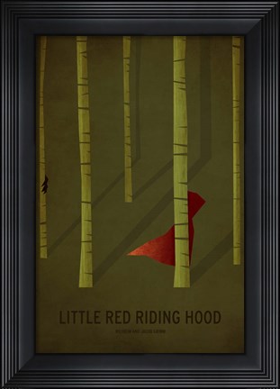 Framed Little Red Riding Hood Print