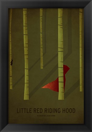 Framed Little Red Riding Hood Print