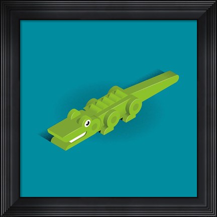Framed Crocodile Print