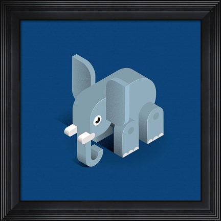 Framed Elephant Print