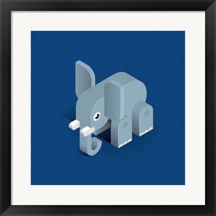 Framed Elephant Print