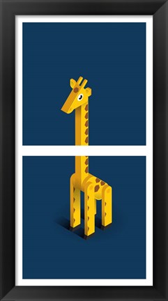 Framed Giraffe Print