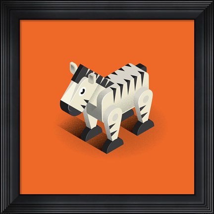 Framed Zebra Print