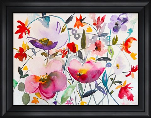 Framed Bohemian Garden Print