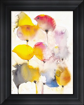 Framed Leaves Falling II Print